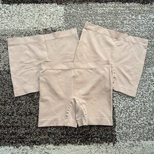 JOCKEY (x3) (M) Nude Light Shortie Skimmies Shorts Smoothing Slipshort 2108